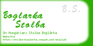 boglarka stolba business card
